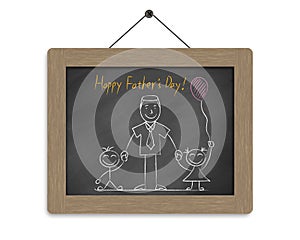 Happy FatherÃ¢â¬Ës Day Chalkboard photo